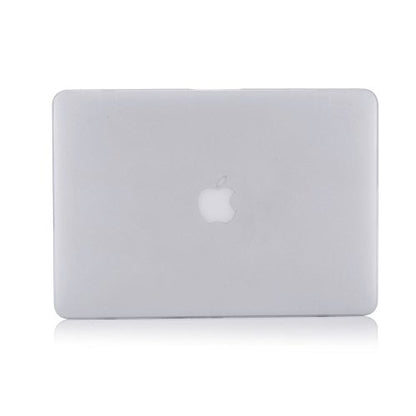 RUBAN Case Compatible with MacBook Pro 13 inch 2015 2014 2013 2012 (A1502 & A1425 Models), Plastic Hard Shell Case & Keyboard Cover for Old Version MacBook Pro Retina 13 Inch, Frost White - color: Frost Clear