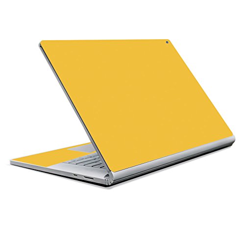 MightySkins Skin Compatible with Microsoft Surface Book 2 13" (2017) - Solid Marigold | Protective, Durable, and Unique Vinyl Decal wrap Cover | Easy to Apply, Remove | Made in The USA - color: Marigold