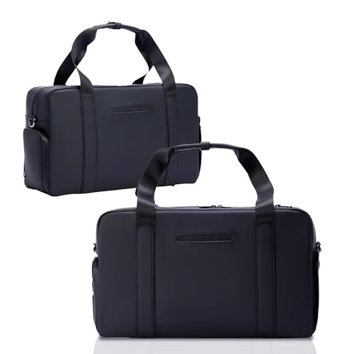 The FTL Lite Mens Gym to Office Bag - 17L Briefcase Gym Bag Hybrid with Shoe Compartment & 16" Laptop Sleeve - Executive Daily Carry & Overnight Duffel for Athletic Business Pros - Kenmare Black - color: Kenmare Black, style: Lite