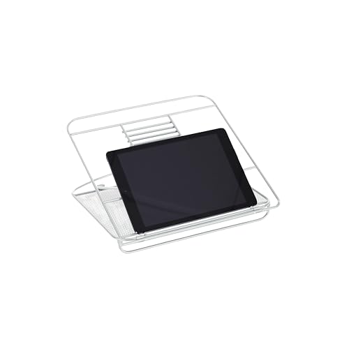 Safco Onyx Mesh Adjustable Ventilated Tabletop Laptop, Tablet Stand, Ergonomic Lift Stand' Silver - color: Silver