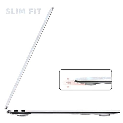 Anban for MacBook Pro 13 inch Case M2 M1 2025 2024 2023-2016, Shiny Pearl | Plastic Hard Shell+Keyboard Cover+Screen Protector for MacBook Pro 13.3 inch Case, A2338 A2251 A2289 A2159 A1989 A1706 A1708