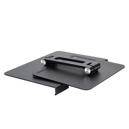 Bonelk Elevate Junior Laptop Stand for Desk, Adjustable Height Aluminum Riser with Dual Tilt, Foldable Ergonomic Holder with Phone Tray, Non-Slip, Fits 10 to 14 Inch Notebooks and Tablets, Black