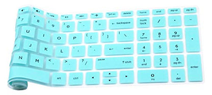 Keyboard Skin Compatible 2018 Flagship HP Pavilion 15, HP Pavilion X360 15-br075nr, HP Envy x360 15m-bp 15m-bq, HP Pavilion 15-BS 15-CC/CB/CD 15-DA, 17.3" HP Envy 17M 17-BS 17-BW Series - Mint Green - color: Mint Green