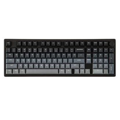 EPOMAKER Galaxy100 Lite QMK/VIA Gaming Keyboard with 8000mAh Battery | 1800 Aluminum Mechanical Keyboard with Numpad, USB-C/BT/2.4Ghz, Hot-Swap, Creamy Sound (Black, Marble White Switch) - color: Black, size: Marble White Switch