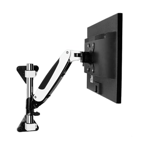 Monitor Stand Single Monitor Wall Mount for 15-27 Inch Screens up to 17.6 lbs, Gas Spring Monitor Arm Mount, Full Motion Height Adjustable Industrial Monitor Arm monitor stand desk arm(One arm) - color: One Arm