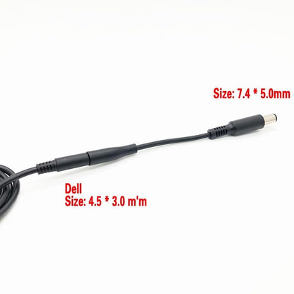 Power Adapter 4.5mm Female to 7.4mm Male Tip Adapter Converter Cable for Dell Laptop Power Supply (for 45W/65W/90W Power), 4.5mm to 7.4mm - size: 4.5mm to 7.4mm