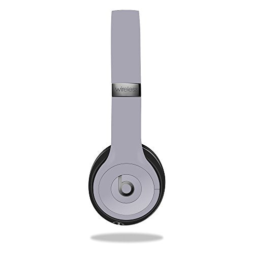 MightySkins Skin Compatible with Beats by Dr. Dre Solo 3 Wireless - Solid Gray | Protective, Durable, and Unique Vinyl Decal wrap Cover | Easy to Apply, Remove, and Change Styles | Made in The USA - color: Gray