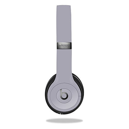 MightySkins Skin Compatible with Beats by Dr. Dre Solo 3 Wireless - Solid Gray | Protective, Durable, and Unique Vinyl Decal wrap Cover | Easy to Apply, Remove, and Change Styles | Made in The USA - color: Gray
