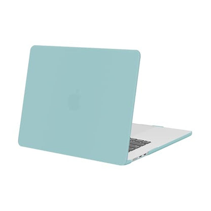 MOSISO Compatible with MacBook Air 15 inch Case M5 M4 M3 M2 2026 2025-2023 | Model A3448 A3241 A3114 A2941, Scratch-Resistant Ultra-Thin Protective Hard Shell Case Cover, Aquamarine - color: Aquamarine