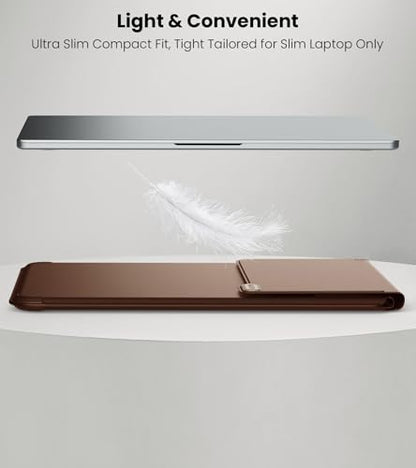 Nillkin 14 inch Laptop Sleeve with Stand (4-in-1), 2 Stand Modes, Mouse Pad | ﻿ Magnetic Handle | Slim Laptop Case | MacBook Air 13 inch Case for Samsung/Surface/HP/Chromebook/Dell/Lenovo 12-14'', Brown - color: Brown, size: 12-14 inch