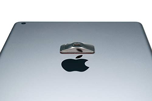Combination Lock Cable – CTA Secure Combination Lock with 3M Adhesive Plate for Laptops, Tablets, & Other Devices with Security Kensington Slots (LT-SCC) - Silver