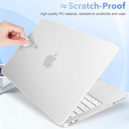 May Chen Compatible with MacBook Neo 13 inch Model A3404 2026 Release, Slim & Lightweigh Frosted Finish Protective Case with Keyboard Cover&Screen Protector, Frosted Transparency - color: Frosted Transparency
