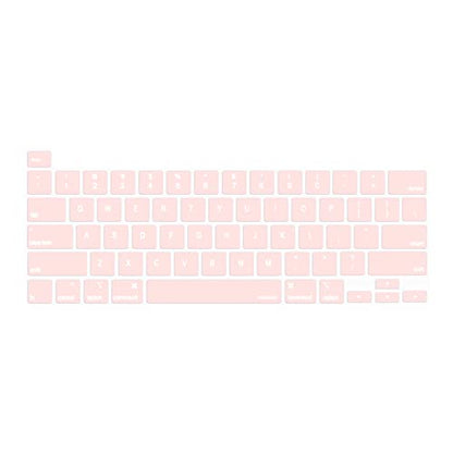 MOSISO Keyboard Cover Compatible with MacBook Pro 13 inch M2 2023, 2022, 2021 2020 M1 A2338 A2289 A2251&Compatible with MacBook Pro 16 2020 2019 A2141 Touch ID,Protective Silicone Skin, Chalk Pink - color: Chalk Pink