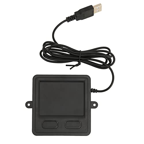 DAN&DRE Wired USB Touchpad High Sensitivity 2 Design Black Portable Trackpad Laptop Desktop Home Office