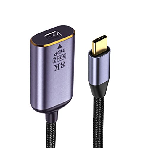 USB4 USB-C Type-C Source to MINI Displayport MINI-DP Female Cable Display 8K 60HZ UHD 4K Monitor Displays - style: USB-C to Mini DP 8K