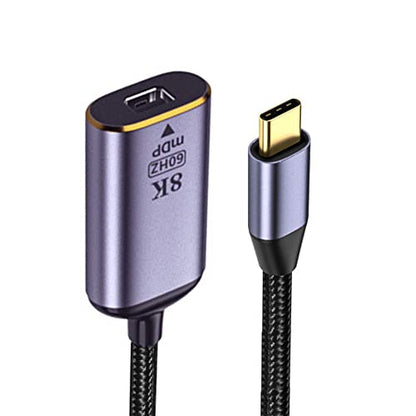 USB4 USB-C Type-C Source to MINI Displayport MINI-DP Female Cable Display 8K 60HZ UHD 4K Monitor Displays - style: USB-C to Mini DP 8K