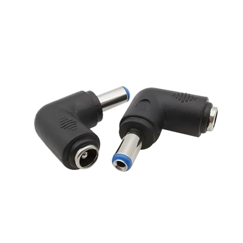 5/2/1Pcs Right Angle DC 5.5 x 2.1mm Female Jack to 3.5x1.35 4.0x1.7 4.8x1.7 5.5x2.1 5.5x2.5 6.3x3.0 6.0x4.4mm Male DC Connector(Type5,2Pcs) - color: Type5, size: 2Pcs