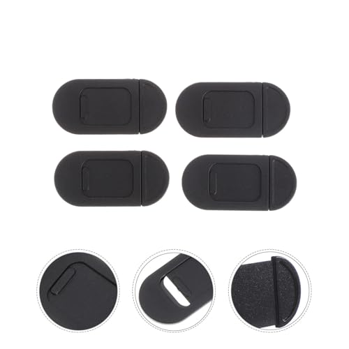 LALAFINA 4pcs Webcam Cover Slide for Laptop and Tablet, Anti-Peeping Privacy Shutter Adhesive Backing, Abs Material Web Camera Protector for Desktop and Portable Devices