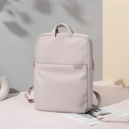 GOLF SUPAGS Travel Laptop Backpack for Women Anti Theft Slim Durable College Bookbag Business Computer Bag Fit 17Inch Notebook (Pinkish Grey, 17Inch) - color: Pinkish Grey, size: 17 Inch