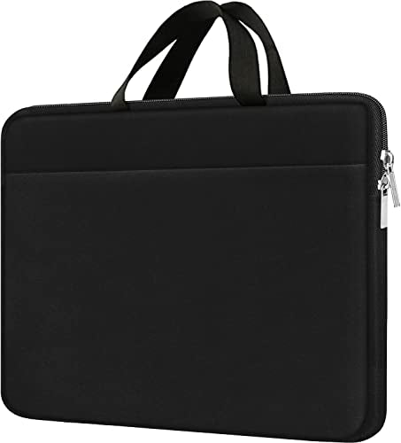 Laptop Sleeve Case 15.6 inch, Durable Travel Laptop Bag HandBag Shockproof Protective Computer Cover Carrying Bag Briefcase for 15" 15.6" HP Asus Acer Dell Lenovo Laptop Notebook Ultrabook, (Black) - color: Black, size: 15.6 inch
