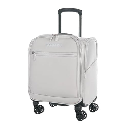 Verage Underseat Carry On Luggage with Wheels,14.5-Inch,Cloud Gray | Personal Item Bag,Airline Approved, Laptop Compartment, USB Charging Port - color: Cloud Gray, size: 14.5-Inch Plus Underseat