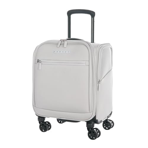 Verage Underseat Carry On Luggage with Wheels,14.5-Inch Plus Underseat | Personal Item Bag,Airline Approved, Laptop Compartment, USB Charging Port - color: Cloud Gray, size: 14.5-Inch Plus Underseat