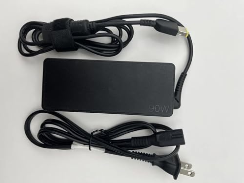 90W AC/DC Adapter Compatible with Lenovo ThinkPad USB-C Dock Gen 2 40AS0090 40AS0090US 40AY0090 40AY0090US 40A90090US DK1633 LDC-G2 Switching Power Supply Cord Battery Charger Cable PSU