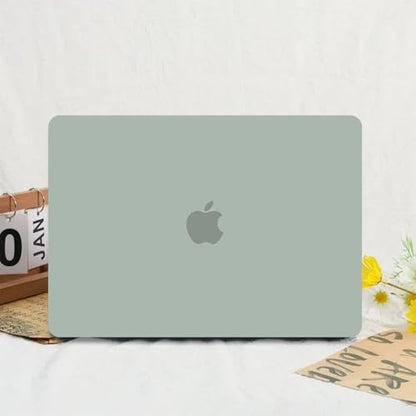 Anban Compatible with MacBook Air 13 inch Case M1 2021 2020 2019 2018 A2337 A2179 A1932 Touch ID, Matte Plastic Hard Shell+Keyboard Cover+Screen Protector for MacBook Air 13.3 inch Case,Antique Green - color: Antique Green