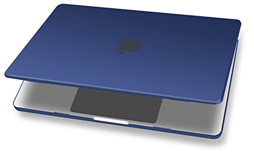 UESWILL Case for MacBook Air (15 inch, M2 M3 M4 M5, 2023 2024 2025 2026) Model A3448 A3241 A3114 A2941, Matte Hard Shell Cover + Microfiber Cloth, Navy Blue - color: Navy Blue, size: MacBook Air 15" (M2 M3 M4 M5)