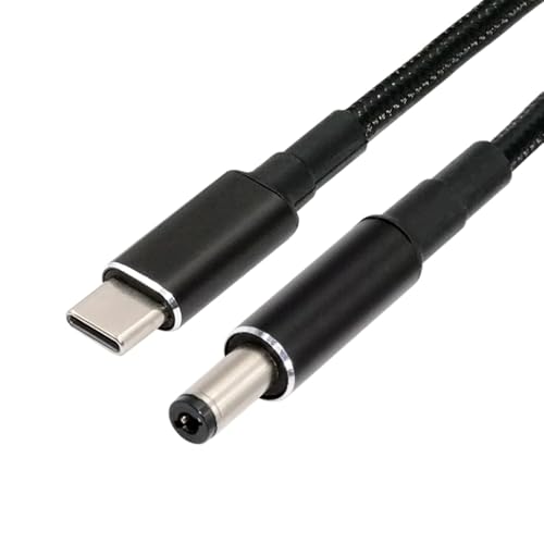 USB-C 100W 20V Input to DC 5.5 * 2.1mm PD Power 65W Output Charge Cable Support QC PD Type-C for Laptop (1.8m) - style: 5.5x2.1mm