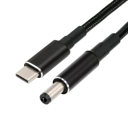 USB-C 100W 20V Input to DC 5.5 * 2.1mm PD Power 65W Output Charge Cable Support QC PD Type-C for Laptop (1.8m) - style: 5.5x2.1mm