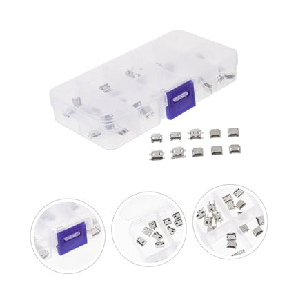 50pcs USB Female Socket Connector Construction Pin USB Solder Type for Mobile Devices and Projects