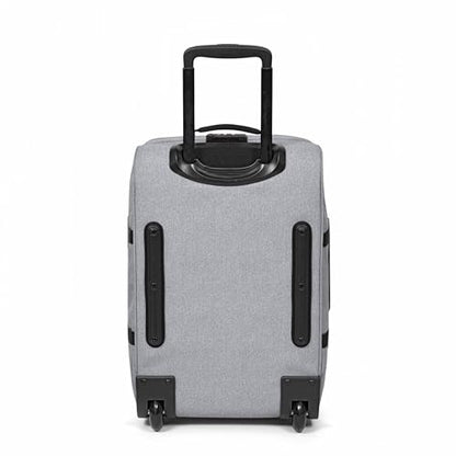 Eastpak Tranverz S – 42L Large Wheeled Luggage with Dual Compartments, TSA Lock, Compression Straps & Smooth-Wheeling System, Sunday Grey - color: Sunday Grey, size: 42 Liter Carry On