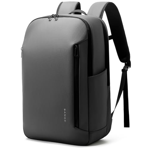 BANGE Business Smart Backpack for Men and Women，can holds 15.6 Inches Laptop Backpack, Waterproof Commute Work Travel Backpack, Flight Carry-On (gray) - color: Gray