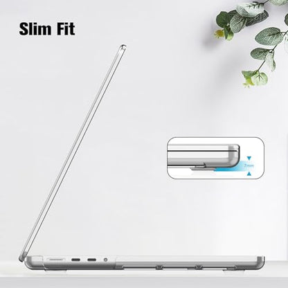 Fintie Hard Shell Case for MacBook Pro 16 Inch, Crystal Clear | A3428 A3429 A3403 A3186 A2991 A2780 A2485(2021-2026), M5/M4/M3/M2/M1 Chip - color: Crystal Clear, size: Pro 16 Inch