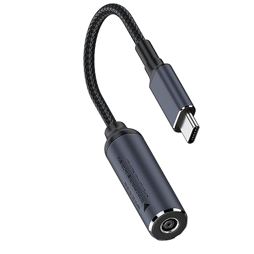 DC 4.5mm x 3.0mm Female Input to USB C PD Male Power Charging Cable,100W DC4506 to USB Type-C PD Output 5V/9V/20V Cable with PD Chip Inside, Charging for Phones, Tablets, TWS, Laptops with USB-c