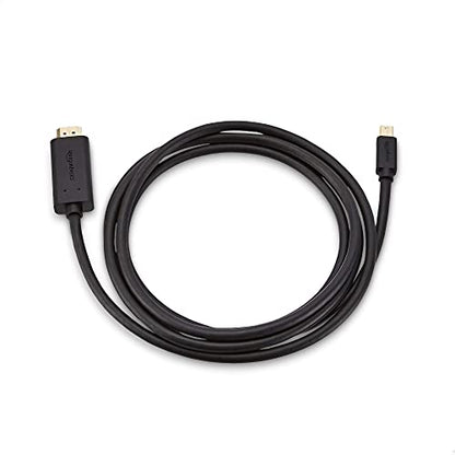 Amazon Basics Mini DisplayPort to HDMI Cable, Gold-Plated, 6 ft, Case of 52, Black - size: 6-Feet (Pack of 52)