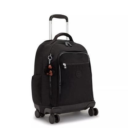 Kipling New Zea 15" Laptop Rolling Backpack - color: True Black