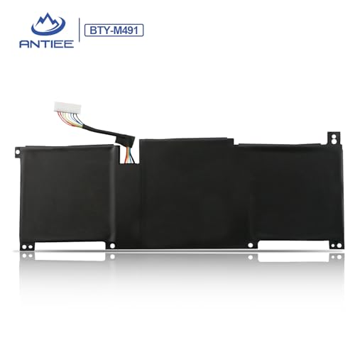 BTY-M491 Laptop Battery Replacement for MSI Modern 15 A10M A10M-028DE A10M-029 A10RAS A10RAS-076FR A10RB A10RB-041TW A10RD A11M A11SB A4M A4MW Summit B15 A11M Stealth 15M 11.4V 52.4Wh（White Connector）