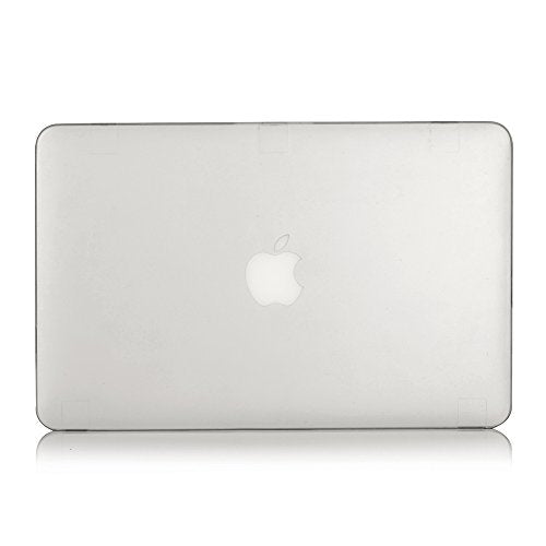 RUBAN Case Compatible with MacBook Air 13 Inch (Models: A1369 & A1466, Older Version 2010-2017 Release), Slim Snap On Hard Shell Protective Cover and Keyboard Cover, Frost White - color: Frost Clear
