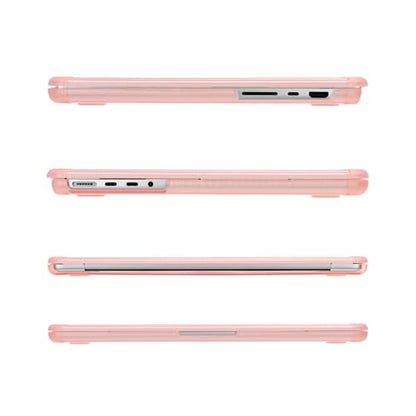 MOSISO Compatible with MacBook Pro 14 inch Case M5 M4 M3 M2 M1 2026-2021 | 3 in 1 Kit Anti-Crack Hard Shell with TPU Bumper, A3427 A3426 A3434 A3112 A3185 A3401 A2918 A2992 A2779 A2442, Pink - color: Pink