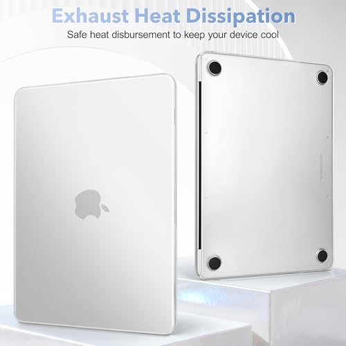 May Chen Compatible with MacBook Neo 13 inch Model A3404 2026 Release, Slim & Lightweigh Frosted Finish Protective Case with Keyboard Cover&Screen Protector, Frosted Transparency - color: Frosted Transparency