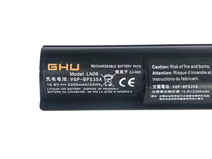 GHU VGP-BPS35 Laptop Battery Replacement for Sony VAIO Fit 14E 15E Series, Compatible with SVF1521A2E SVF15217SC SVF14215SC SVF15218SC VGP-BPS35A - style: 33Wh/(VGP-BPS35)