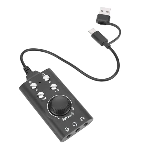 Generic USB Sound Card, External Stereo Sound Adapter with Volume Control and 7.1 Surround, for PC Laptop Desktop Headset OS X