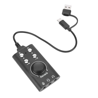Generic USB Sound Card, External Stereo Sound Adapter with Volume Control and 7.1 Surround, for PC Laptop Desktop Headset OS X