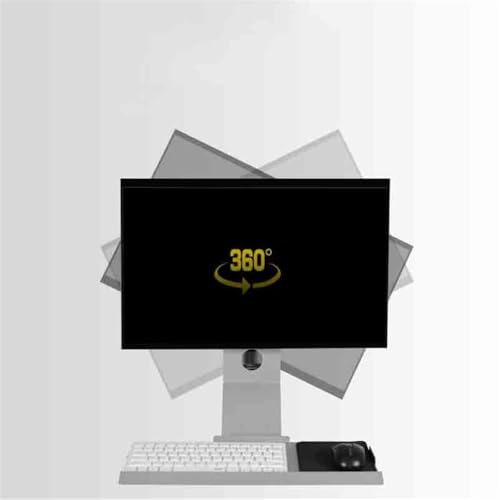 Monitor Stand Single Arm Silver Color Monitor Stand with Plain Tray Stand Foldable 90° Single Screen Stand Monitor Stand Desk arm