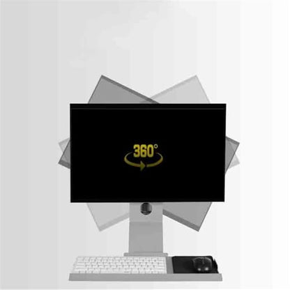 Monitor Stand Swivel Head Monitor Stand Non-Folding with Engineered Tray Black Monitor Stand Desk arm