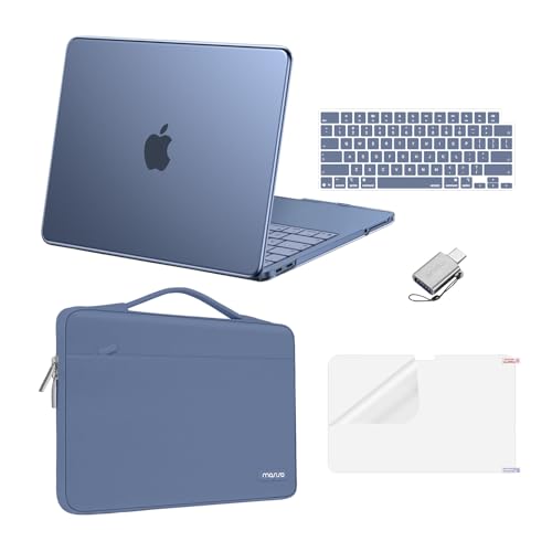 MOSISO Compatible with MacBook Neo Case 13 inch 2026 A3404 A18 Pro Chip | Crack & Scratch Resistant Hard Shell Case&360 Protective Sleeve Bag&Keyboard Cover&Screen Protector&Type C, Indigo - color: Indigo