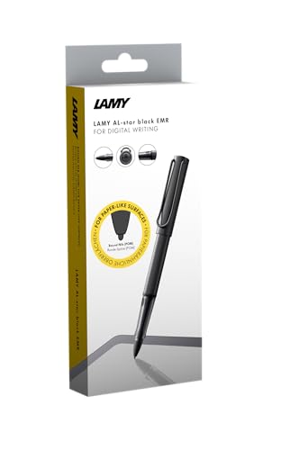 Lamy AL-Star EMR Pen - Digital Writing Pen, Classic Design, Light, Resistant Aluminum Stylus Pen For Touchscreen, Wireless and Battery Free - All Black Touch Screen Pen