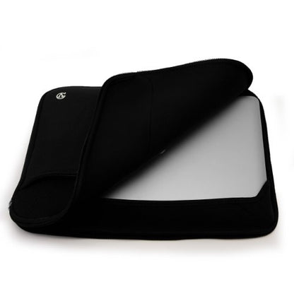 Neoprene Laptop Case | Lightweight Travel Protection | 13" Notebook Compatible Water Resistant Tech Sleeve (Black) - color: Black